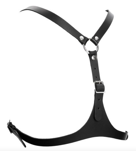 Saddle Leather Chest Harness w. 5 Buckles X-Shape @Back strong Cowhide by RIMBA buy cheap