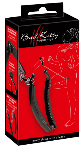 Schamlippenklemme m. Kettenleine & Handschlaufe