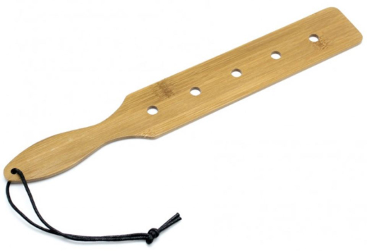 Schlagpaddel Bambus m. Löchern