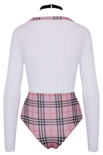 Schoolgirl Costume Bodysuit & Collar