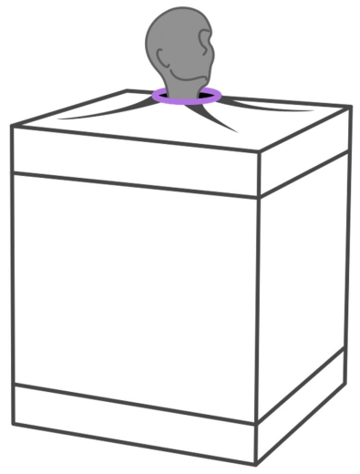 Secret Dome Bukkake Sex Cabin purple-black with adjustable Wrist Cuffs by SECRET DOME buy cheap