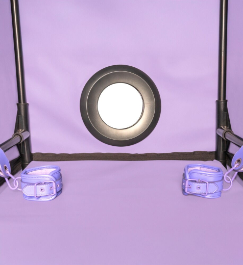 Secret Dome Bukkake Sex Cabin purple-black lightweight Aluminium Pipe System Sex Furniture by SECRET DOME buy