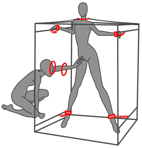 Secret Dome Scandale Sexkabine schwarz-rot stabiles Aluminium-Stecksystem BDSM Spielkabine günstig kaufen