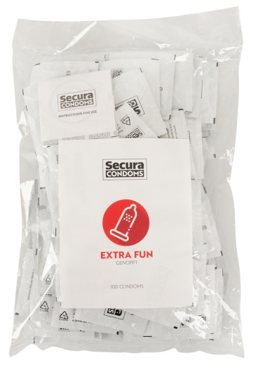 Secura Extra Fun Kondome genoppt 100er Packung