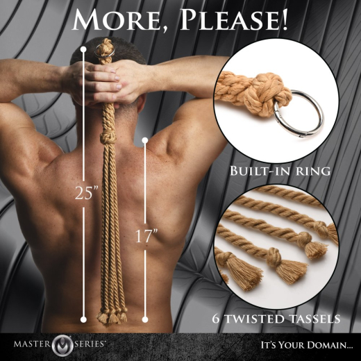 Rope Flogger Whip 6-tailed Swashbuckler