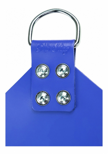 Sex-Sling Hängematte 4-Punkte 100x60cm Rindsleder blau