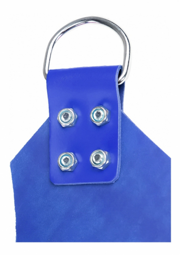 Sex-Sling Hängematte 4-Punkte 100x62cm Rindsleder blau