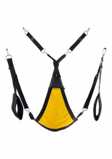 Sex-Sling Set w. Pillow triangle Canvas yellow-black