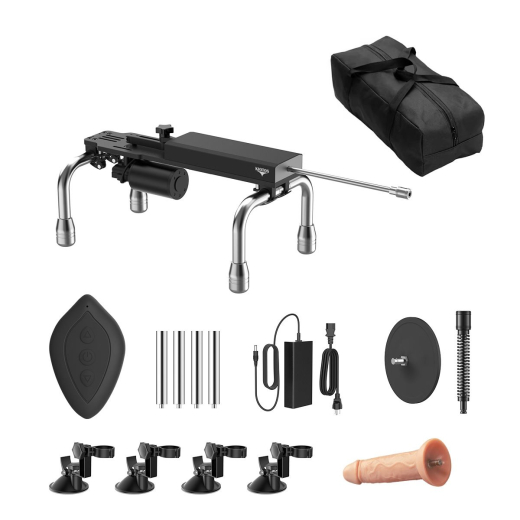 Sex-Machine Kiotos Love Machine Quattro Luxe w. Silicone Dildo & Suction Cup Attachment buy cheap
