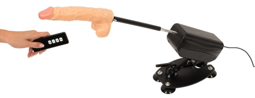 Sex Machine w. 3 Attachments & Remote Fucking-Machine w. 2 Dildos & Masturbator by THE BANGER buy cheap