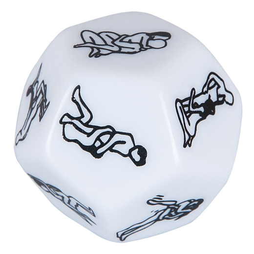 Sex Dice Whats Next high Quality Acrylic 12-sided Dice with 12 different Sex-Positions buy cheap