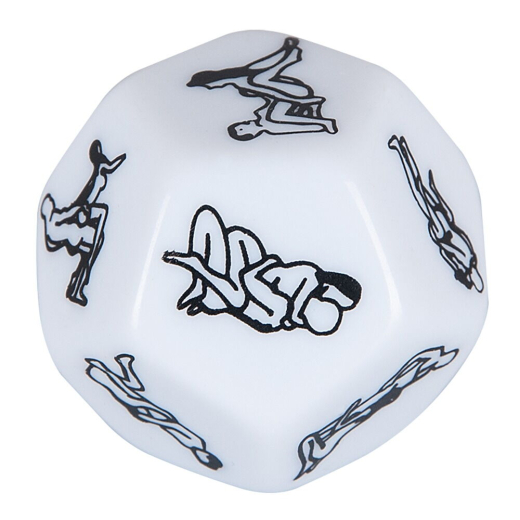 Sex Dice Whats Next high Quality Acrylic 12-sided Dice with 12 different Sex-Positions buy