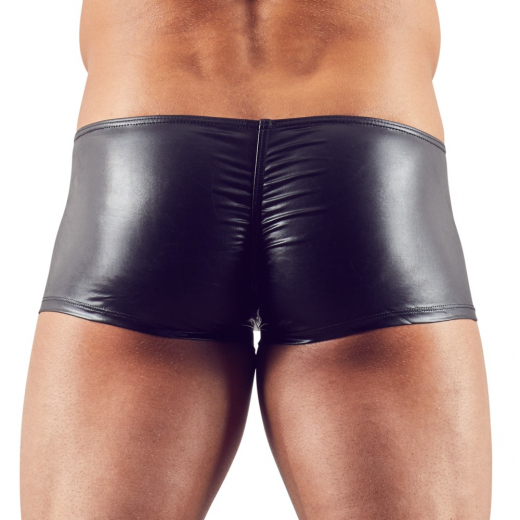 Herren Shorts Wetlook m. Konturnaht