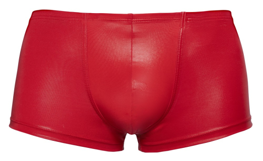 Shorts m. Push-Up Naht Mattglanz rot für Männer knallrotes Mattglanz-Material mit Hebennaht günstig