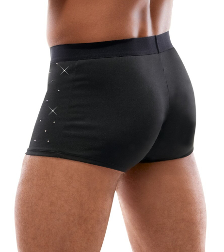 Shorts m. Strass Mikrofaser vorne mit funkelnden Strass-Steinchen besetzt elastischer Webgummibund günstig kaufen