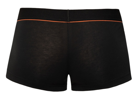 Shorts m. rotem Zierstreifen Baumwolle doppellagiger Beutel Bio-Baumwolle weich elastische Passform günstig