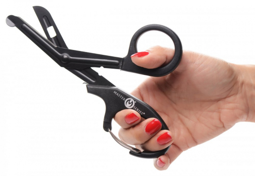 Sicherheits-Schere m. Clip Snip Edelstahl Heavy Duty