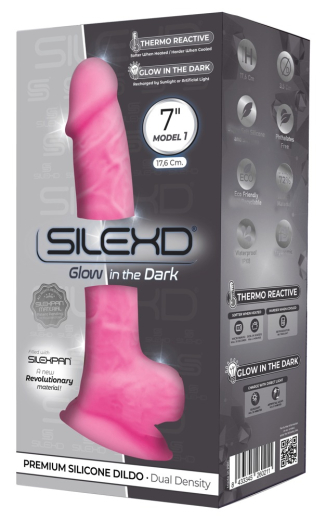 Silikondildo mit Silexpanfüllung thermo-reaktiv verformbar Memory-Silikon Leuchteffekt im Dunkeln von SilexD günstig