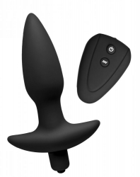 Plug anale in silicone con telecomando Jet Black 7 Mode