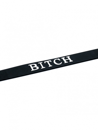 Silikon Halsband m. Beschriftung BITCH