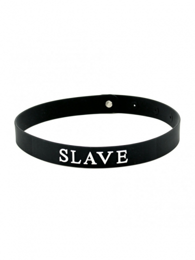 Silikon Halsband m. Beschriftung SLAVE