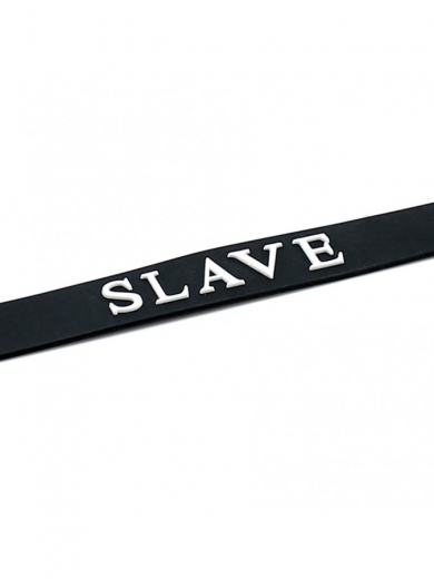 Silikon Halsband m. Beschriftung SLAVE