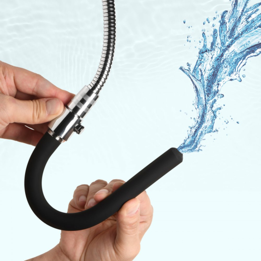 Silikon Intimdusche-Set m. Ventil Ez-Flow mit 2 Meter flexiblem Schlauch & biegsamer dünner Silikon-Düse kaufen