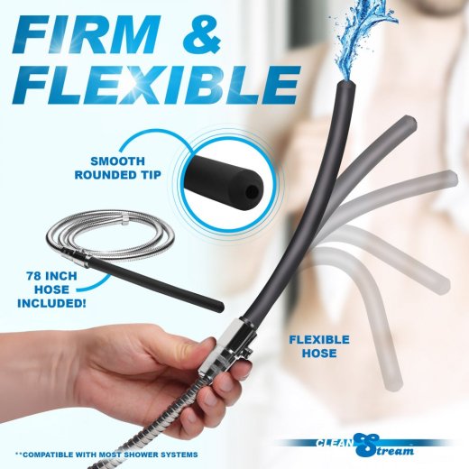 Silikon Intimdusche-Set m. Ventil Ez-Flow mit flexiblem Schlauch & biegsamer Silikon-Düse von CLEAN STREAM kaufen