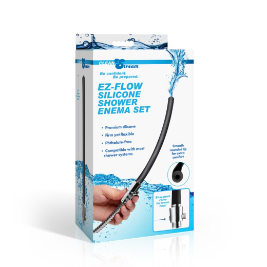 Silikon Intimdusche-Set m. Ventil Ez-Flow mit 2 Meter Schlauch & dünner Silikon-Düse von CLEAN STREAM günstig kaufen