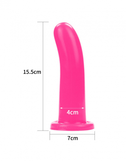 Silikondildo m. Saugbasis Holy Dong 6-Inch large pink