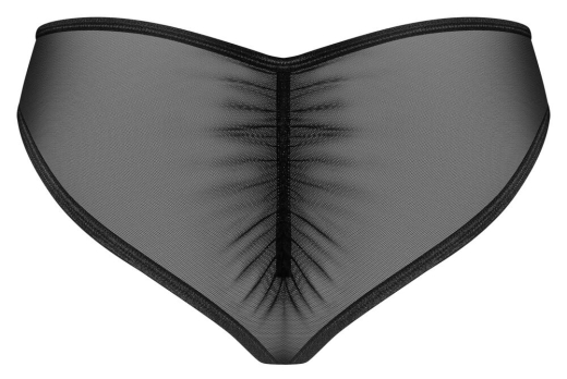 Slip Donarella Netz bestickt transparent & elastisch mit aufwändiger Stickerei & Anhänger vorn von OBSESSIVE kaufen