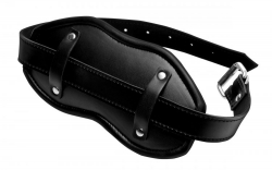 SM-Knebel m. Silikonpenis Cock Head Gag Kunstleder