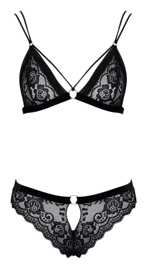 Soft-BH & Slip m. Schrittkette Spitze & Samt