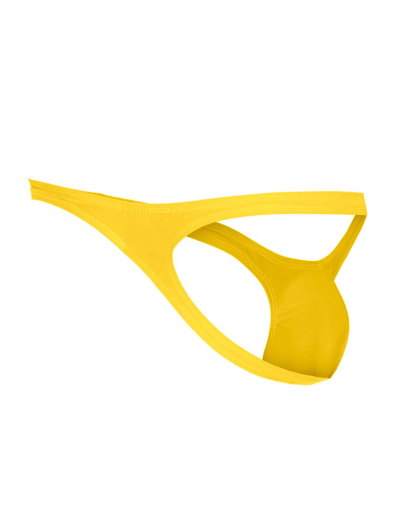SP4NDEX by C4M Bulge Thong bright yellow lifting Pouch accentuate your Body highly elastic Material by CUT4MEN buy
