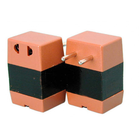 Convertisseur de tension 220V à 110V p. US jusquà 50W 2 pôles