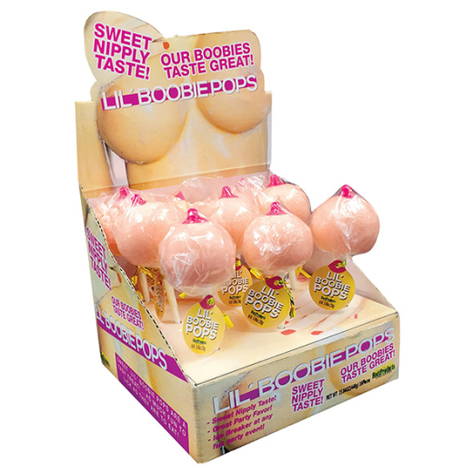 Spencer & Fleetwood Boobie Pops Lollipops in Breast Shape with Nipples 58g Strawberry Taste buy cheap