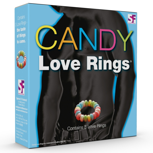 Acheter Spencer & Fleetwood Candy Love Rings lot de 3 anneaux cocktail élastiques en perles de bonbons fruités 3x6g