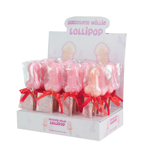 Spencer & Fleetwood Succulent Willie Lollipop süsse Lutscher in Penisform mit Erdbeergeschmack günstig kaufen
