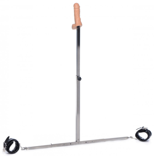 Spreizstange m. Dildostange verstellbar & Fussfesseln Squat