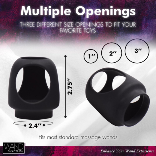 Wand Vibrator Attachment Dildoholder Strap Cap Silicone