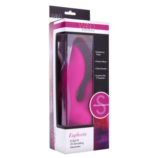 Wand Vibrator Attachment G-Spot & Clit Stiumulator Euphoria Silicone