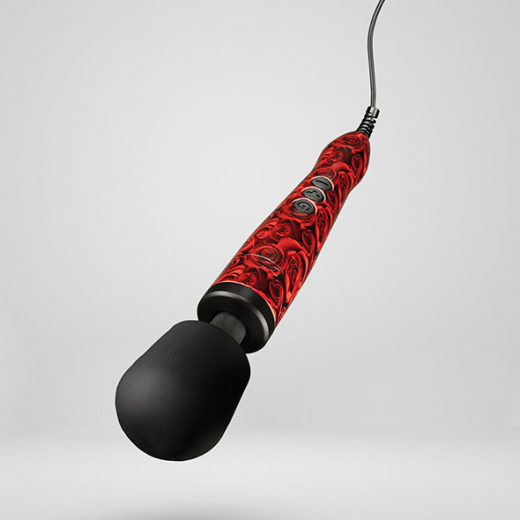 Stabvibrator Doxy Wand Massager Rosenmuster extrem kraftvoller stabförmiger Vibrator für Tiefenmassage kaufen