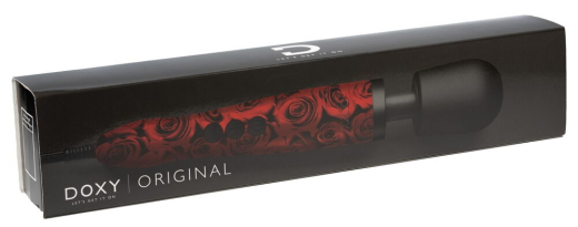 Stabvibrator Doxy Wand Massager Rosenmuster starkes Massagegerät bis 9000 U/min von DOXY England kaufen