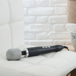 Stabvibrator Doxy Wand Massager schwarz kraftvoller stabförmiger Vibrator für Tiefenmassage günstig kaufen
