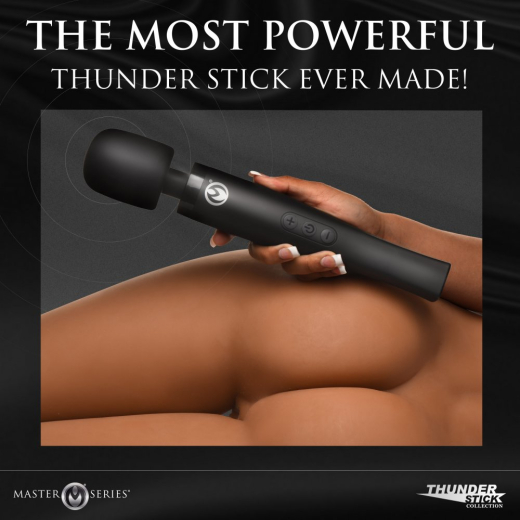 Wand Vibrator Thunderstick Pro waterproof rechargeable up to 11000 RPM with Travel-Adapters by MASTER SERIES buy