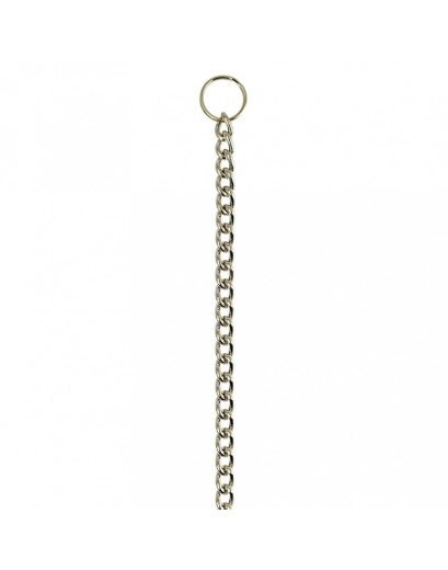 Chaîne en acier torsadée 50cm avec anneaux pour clés