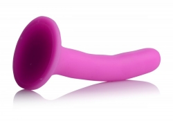 Strap-On Dildo klein Silikon pink
