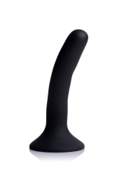 Strap-On Dildo klein Silikon schwarz