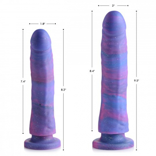 Strap-On Dildo Magic Glitter Stick 9.5-Inch Silikon