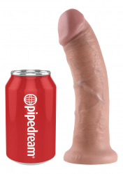 Strap-On Dildo m. Saugfuss King Cock 8 Inch haut